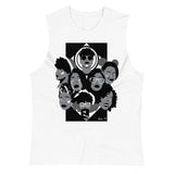 Masks White Muscle Tee