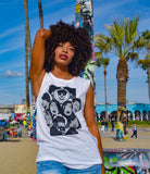 Masks White Muscle Tee